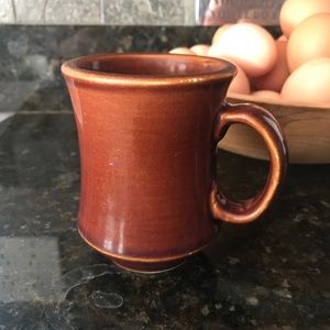 2/$30 Rego Brown Glaze Heavy mug 3” x 4”